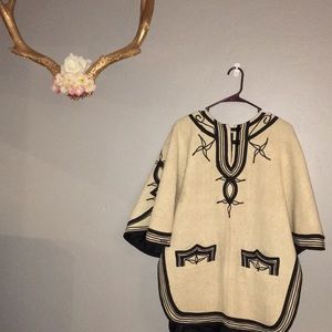 Vintage Wool Poncho
